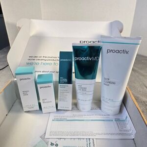 Proactiv ProactivMD 5pc Acne Treatment Set Face Wash Serum Moisturizer SPF 30